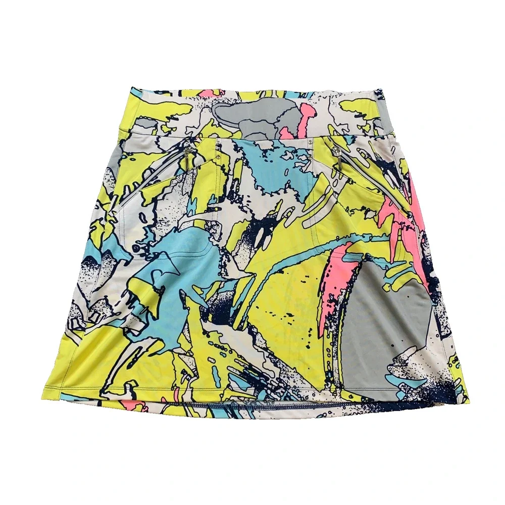 Jamie Sadock Skort Womens M Medium Abstract Print Golf Athletic Performance